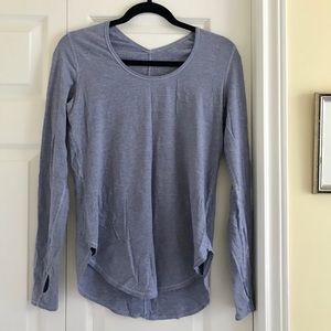 LULULEMON long sleeve blue shirt